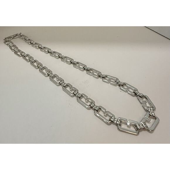 Vintage 1980s Givenchy Logo G-Links Necklace - Picture 5 of 7